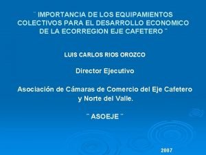 Equipamientos colectivos