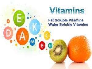 Characteristics of vitamins