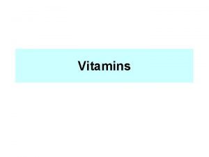 Do vitamins yield energy