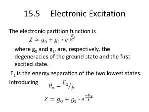 Electronic partition function