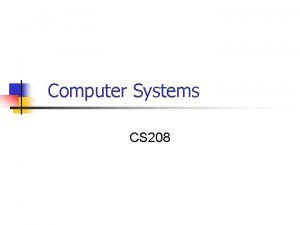Major components of computer system