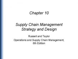 Supply chain