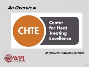 An Overview At Worcester Polytechnic Institute 1 Management