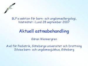 BLF s sektion fr barn och ungdomsallergologi hstmtet