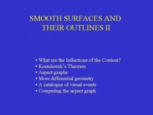 SMOOTH SURFACES AND THEIR OUTLINES II What are