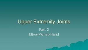 Anatomy elbow joint