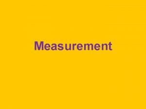 Measurement Scales of Measurement Stanley S Stevens Five