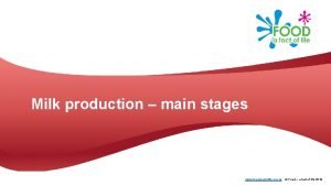 Milk production main stages www foodafactoflife org uk