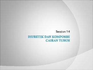 Komposisi cairan tubuh