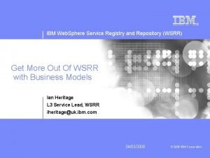 Ibm wsrr