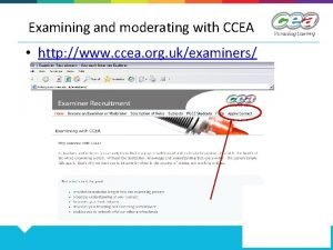 Ccea sample cover sheet
