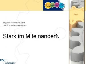 Ergebnisse der Evaluation des Prventionsprogramms Stark im Miteinander