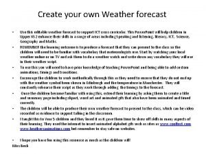 Create your own weather map online