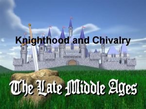 Knighthood and Chivalry Getting Started Brainstorm answers to