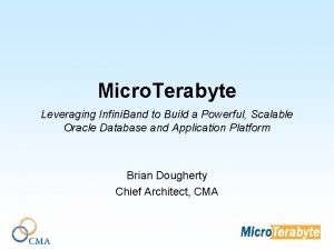 Micro Terabyte Leveraging Infini Band to Build a