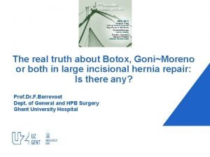 Botox for hernia