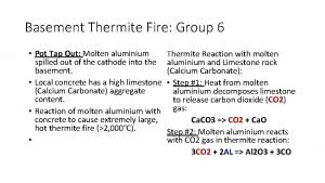 How to extinguish thermite