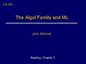 Algol family