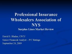 California insurance wholesalers association