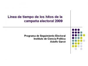 Lnea de tiempo de los hitos de la