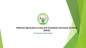 National agriculture insurance scheme