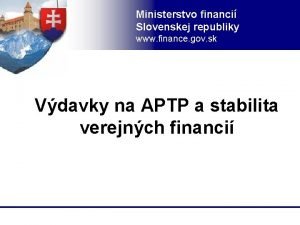 Pr��ca na ministerstve financi��
