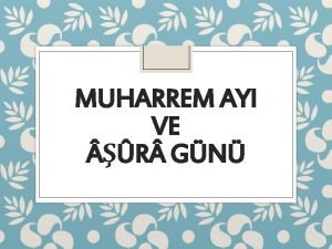 Haram aylar hangileri