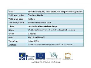 kola Zkladn kola Zln Nov cesta 268 pspvkov