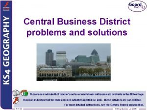 Problems of central business district