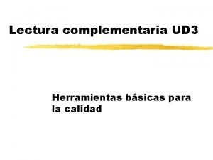 Lectura complementaria UD 3 Herramientas bsicas para la