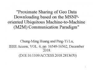 Proximate Sharing of Geo Data Downloading based on