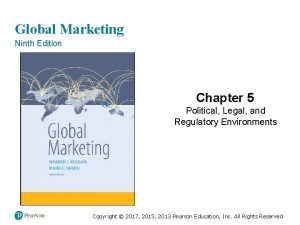 Global Marketing Ninth Edition Chapter 5 Political Legal