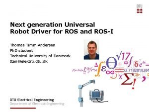 Universal robot ros driver