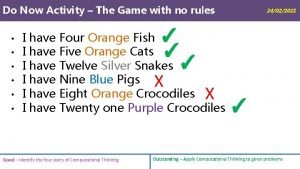 The game with no rules