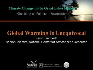 Climate Change in the Great Lakes Region Starting