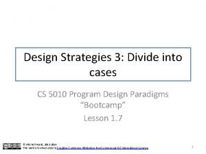 Division into cases example