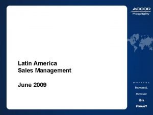 Latin America Sales Management June 2009 LATAM 379