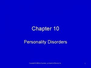 Cluster b personality disorders