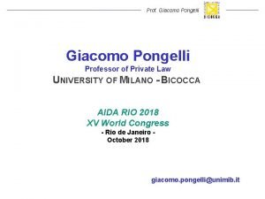 Giacomo pongelli Giacomo pongelli