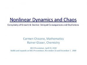 Nonlinear Dynamics and Chaos Complexity of Growth Decline