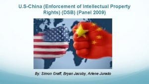 U SChina Enforcement of Intellectual Property Rights DSB