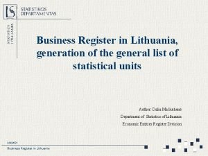 Lithuania business register