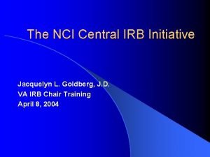 Nci central irb