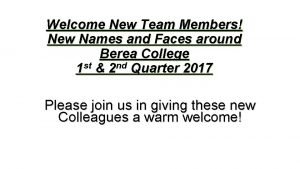 Berea college is&s