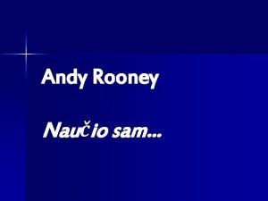 Andy rooney actor