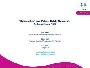 Multidisciplinary Cybernetics and Patient Safety Research A Retort