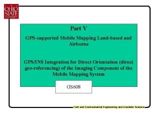 Land-based mobile mapping
