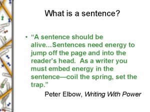 Sample compound sentences