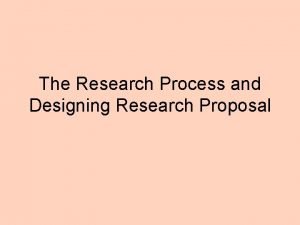 Preparing for research design