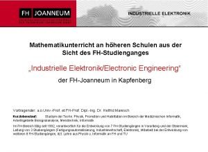 Mathematikunterricht an hheren Schulen aus der Sicht des